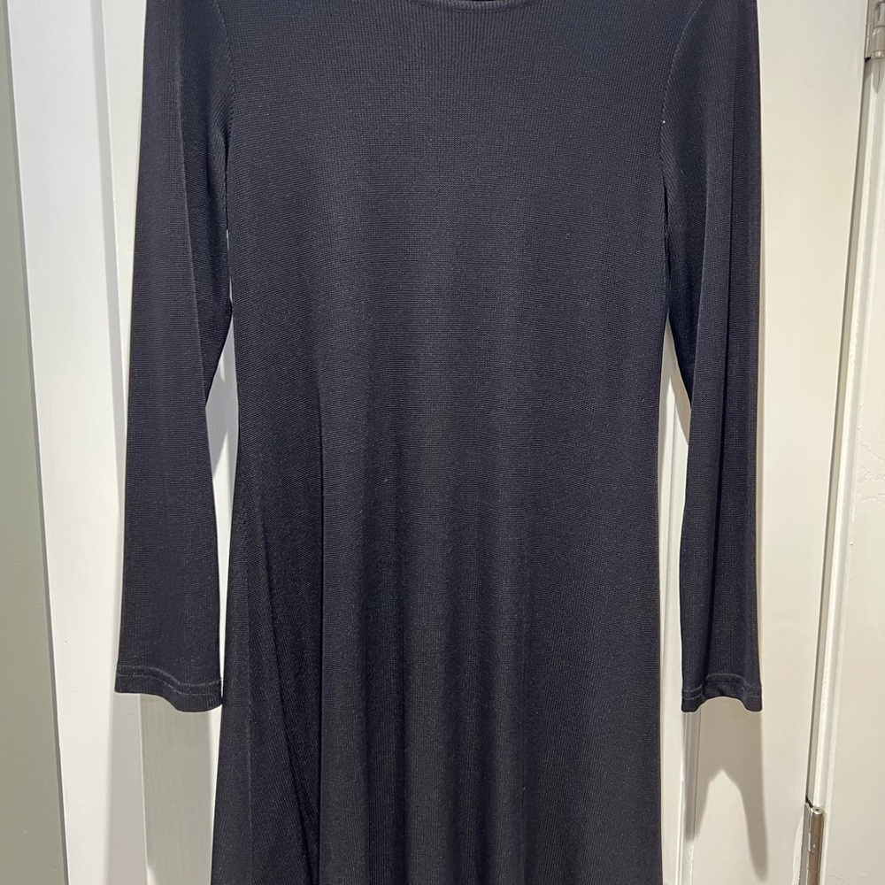 Molly Malloy Elegant vintage y2k Black Long Sleeve Dress translucent
